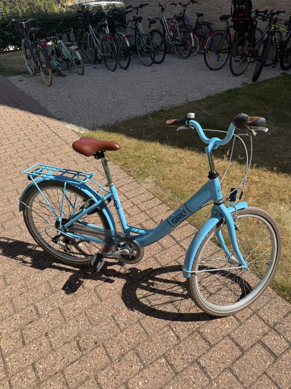 Vélo Go Girl bleu 24 pouces pour fille, Frein à main, Comme neuf, Enlèvement, Frein sur jante