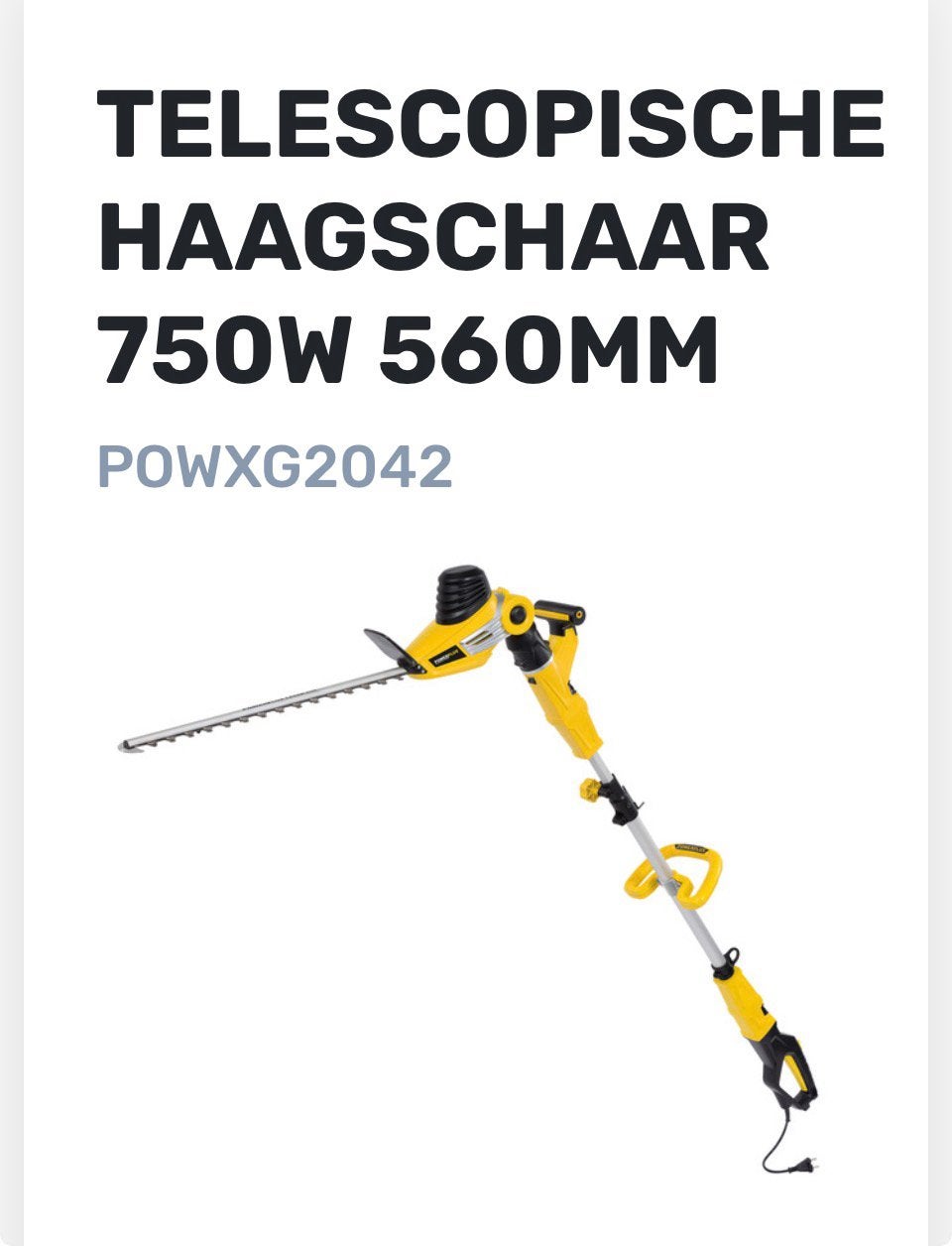 Telescopische haagschaar, Ophalen, Zo goed als nieuw