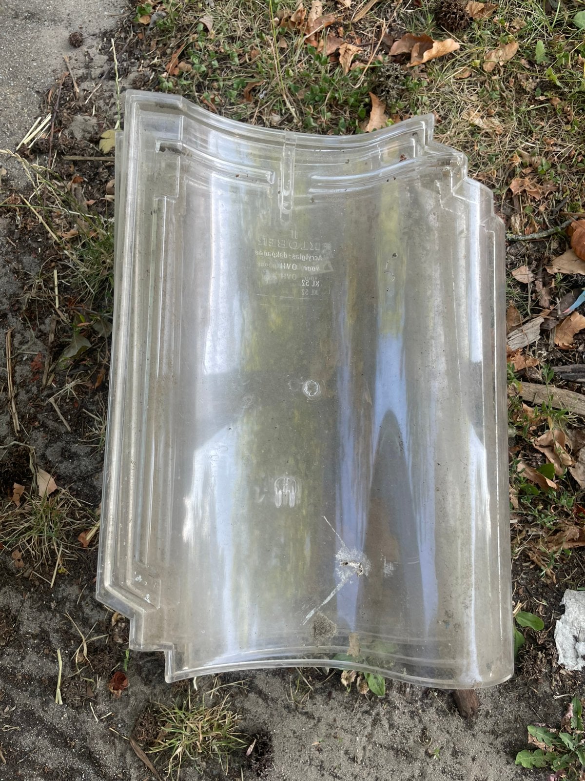Glazen boomse pannen, pottelbergse pannen in glas en plastic, Doe-het-zelf en Bouw, Dakpannen en Dakbedekking, Ophalen, Gebruikt
