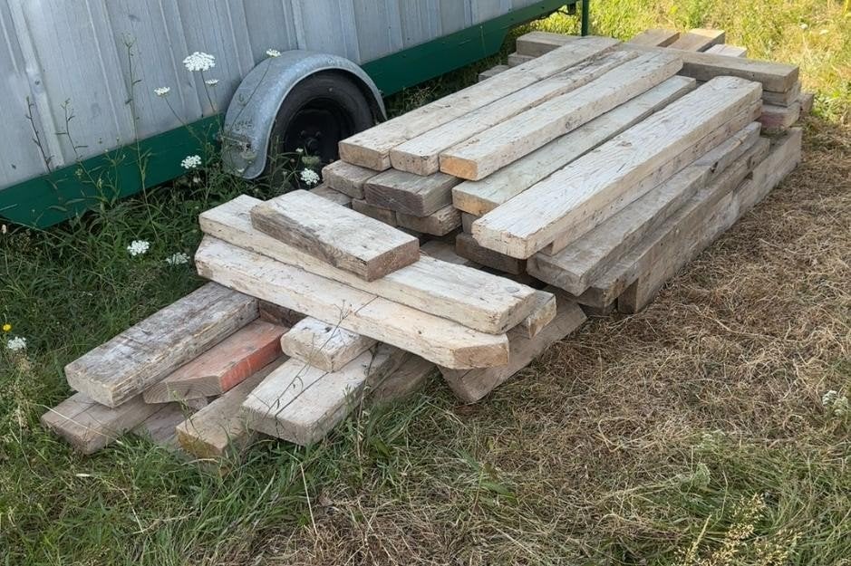 Hout voor bekisting, Ophalen