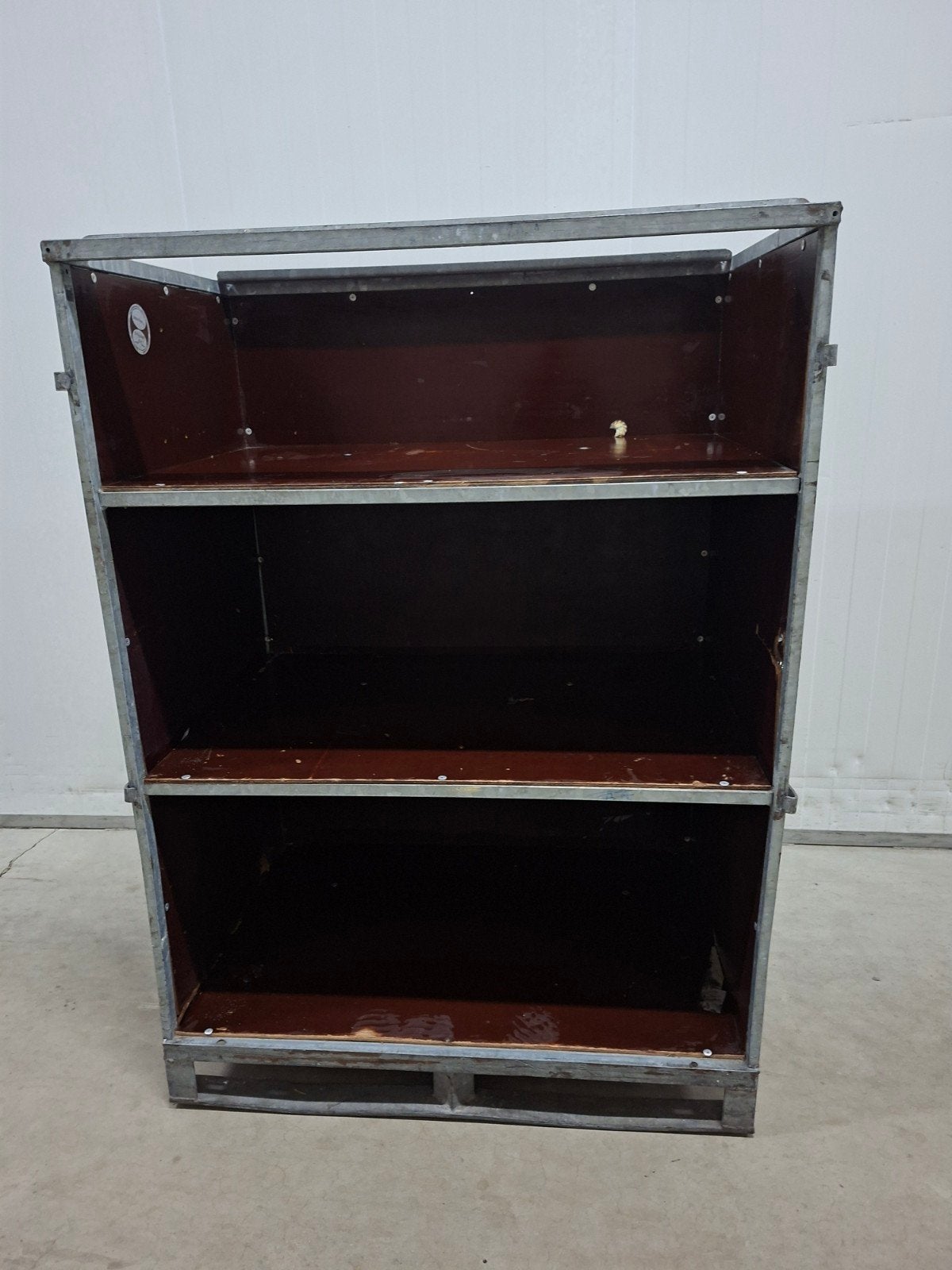 metalen container box, Ophalen