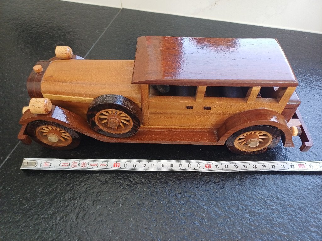 Handgemaakt - vintage wagen, Antiek en Kunst, Antiek | Speelgoed, Ophalen of Verzenden