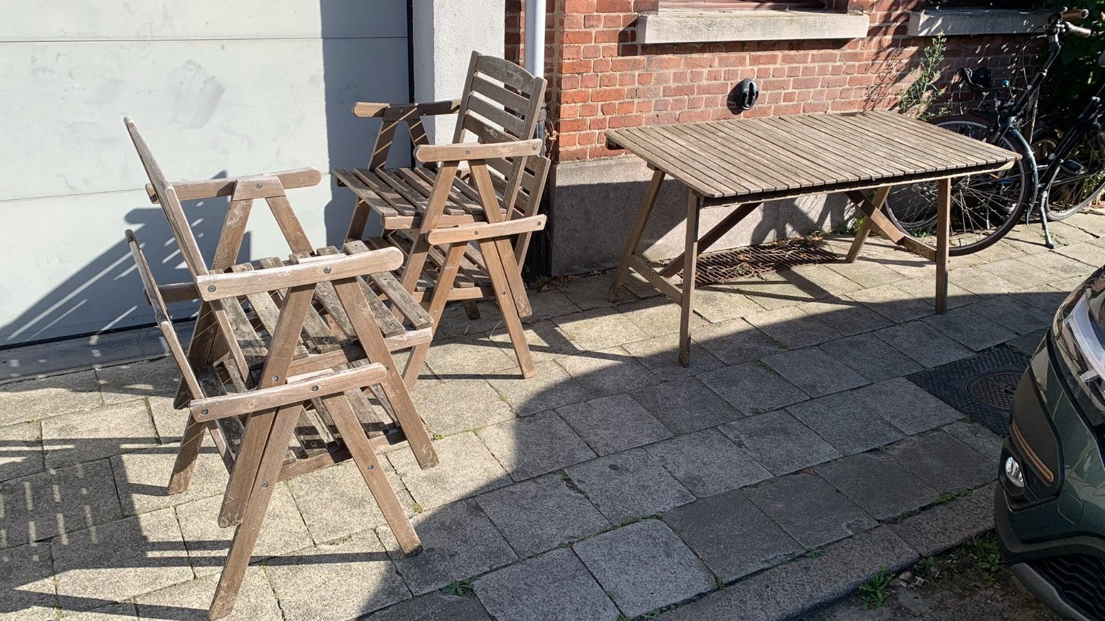 Tuinmeubelset (Askholmen Ikea), Ophalen, 4 zitplaatsen, Gebruikt, Tuinset