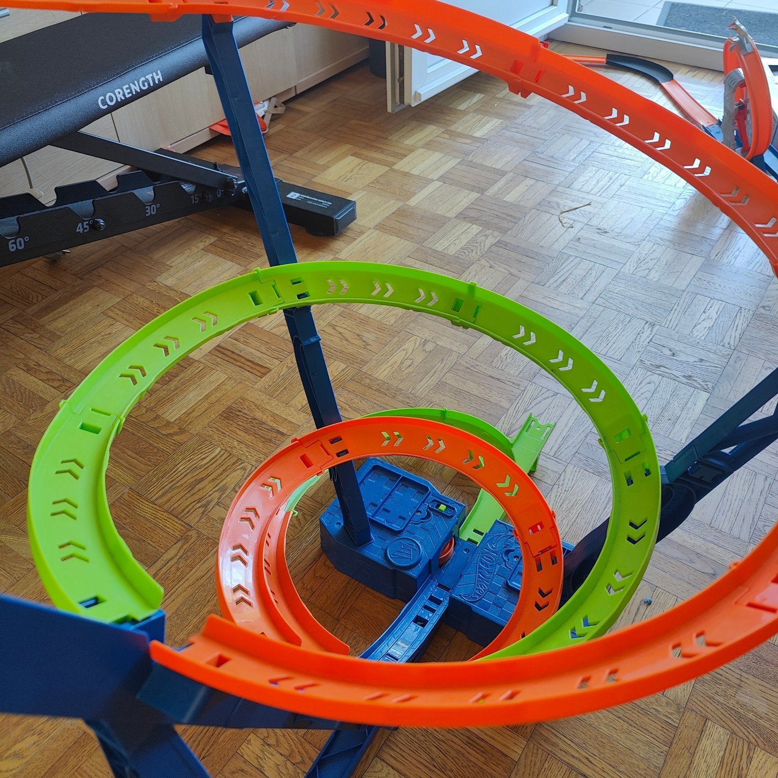 Hot Wheels Action Hyper Speed crash, Ophalen, Hot Wheels, Met looping, Elektrisch