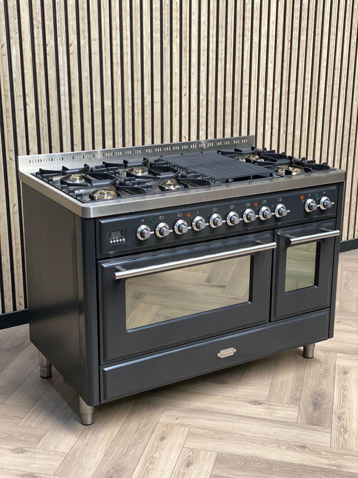 Luxe Fornuis Boretti Gas 120cm + Afzuigkap + Mtifunctioneel, Enlèvement ou Envoi