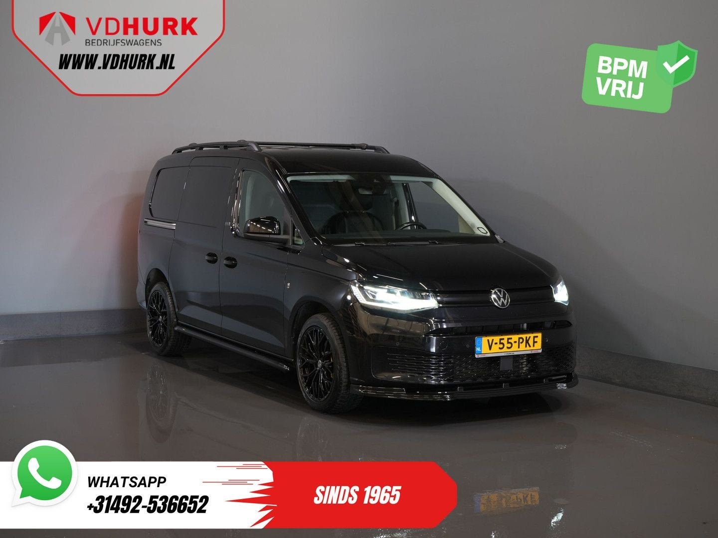 Volkswagen Caddy Cargo Maxi 2.0 TDI 125 pk DSG Aut. Black Ed, Auto's, Bestelwagens en Lichte vracht, Bedrijf, ABS, Adaptive Cruise Control