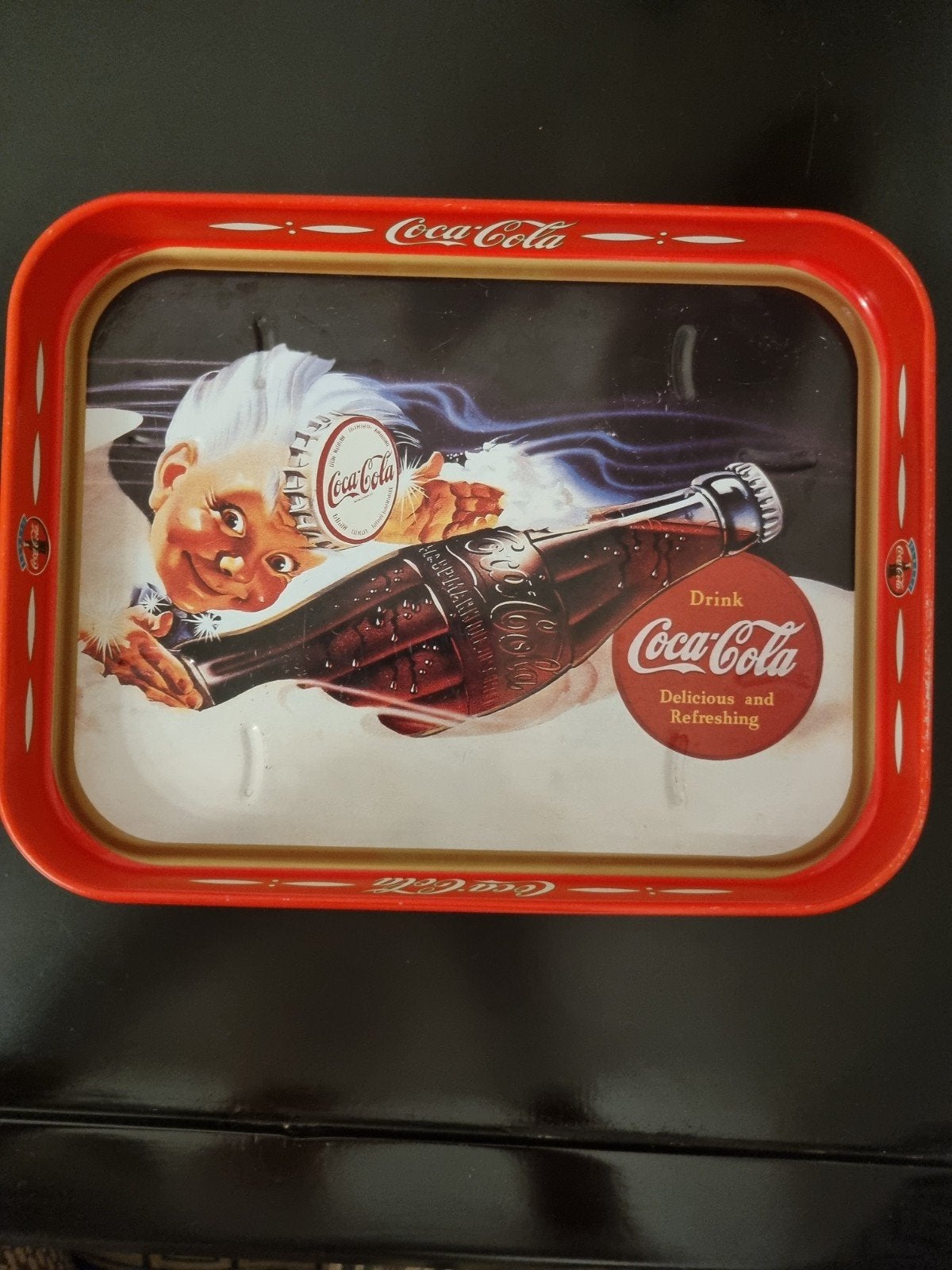 Vintage Coca-Cola dienblad, Verzamelen, Ophalen