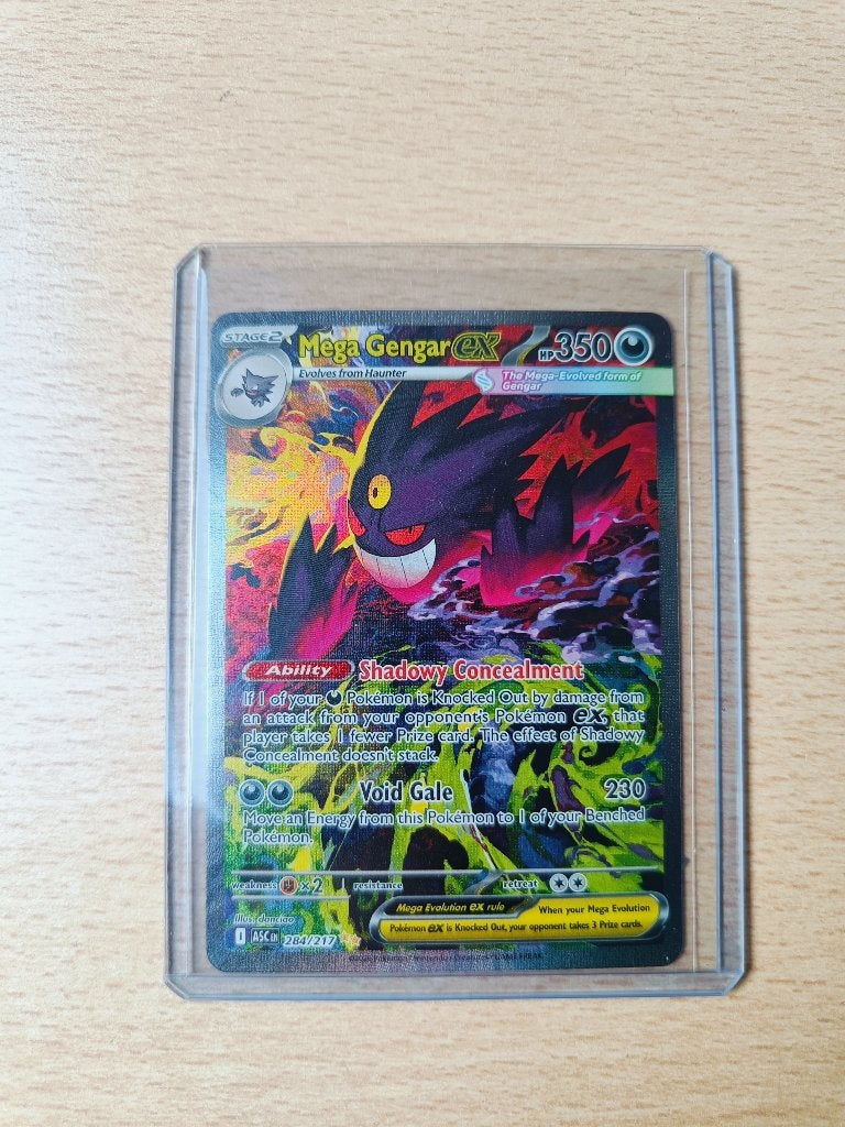 Mega Gengar EX SIR | Ascended Heroes | Ungraded | NM/M, Ophalen, Nieuw, Losse kaart, Foil
