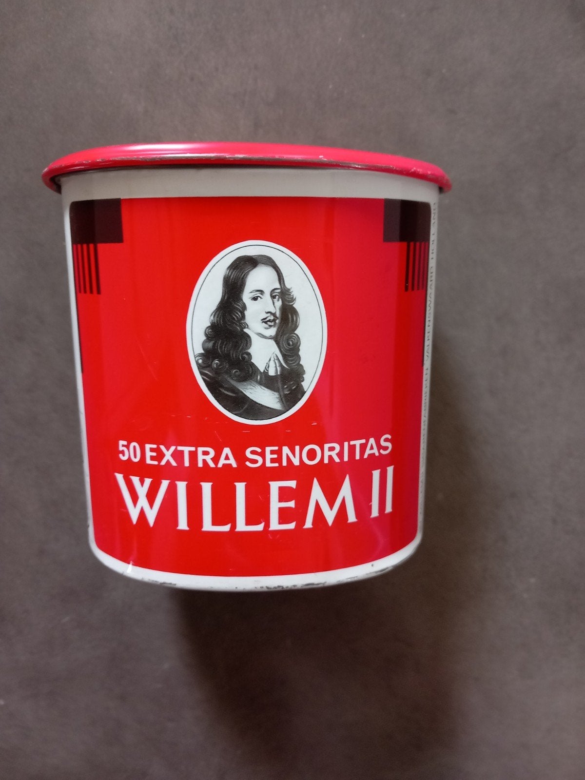 Vintage sigarenblik Willem II Extra Senoritas -> 2€, Ophalen, Gebruikt, Overige