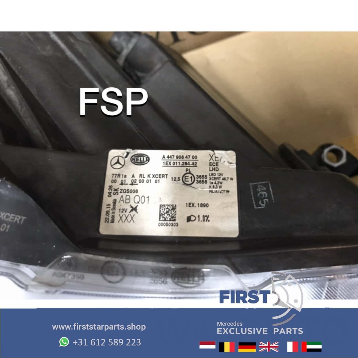 W447 VITO V KLASSE LED ILS KOPLAMP RECHTS origineel Mercedes, Gebruikt, -, Ophalen of Verzenden, -