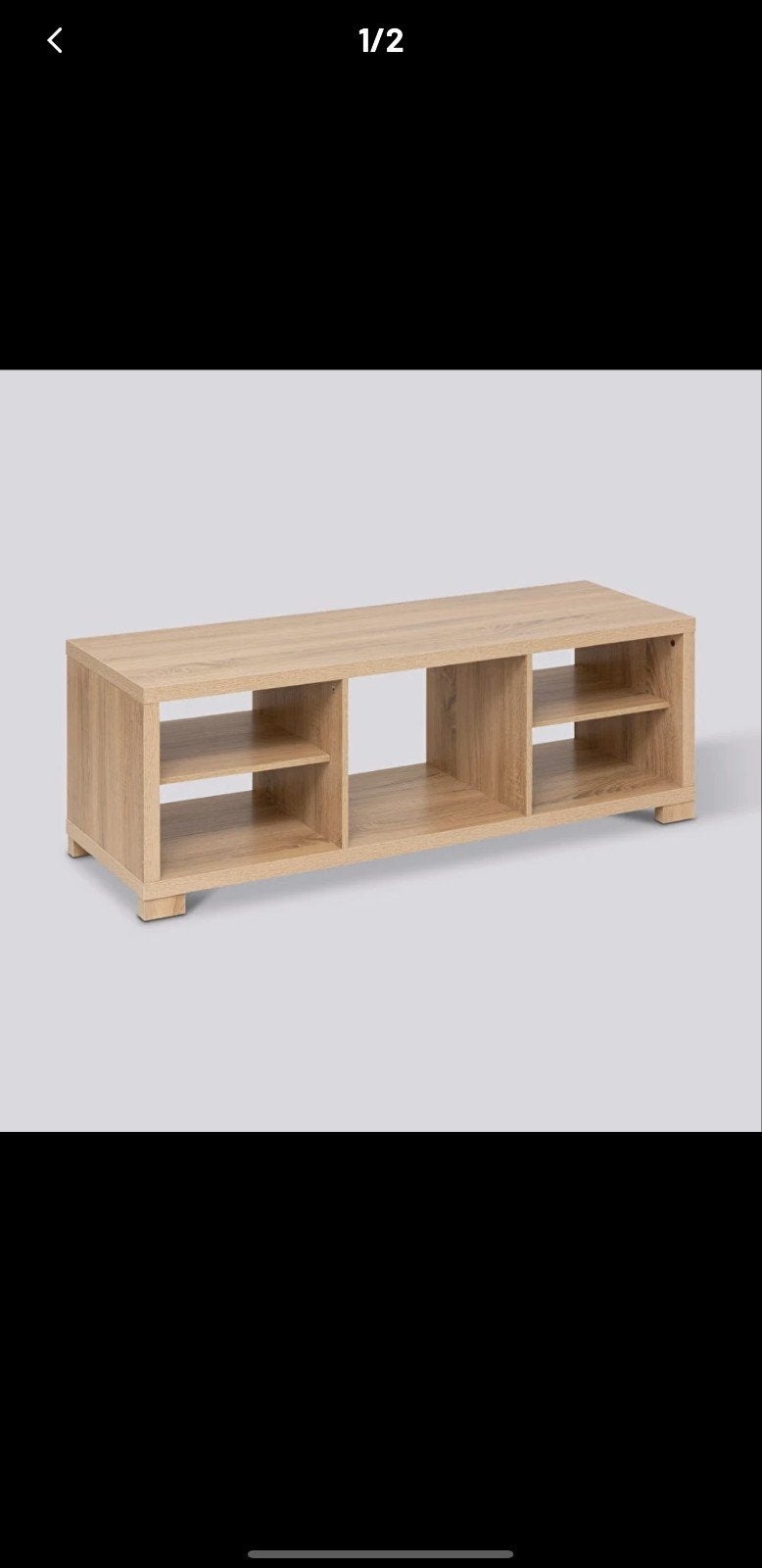Meuble TV/meuble TV en bois avec compartiments ouverts (120x, Maison & Meubles, Armoires | Mobilier de télévision, Comme neuf