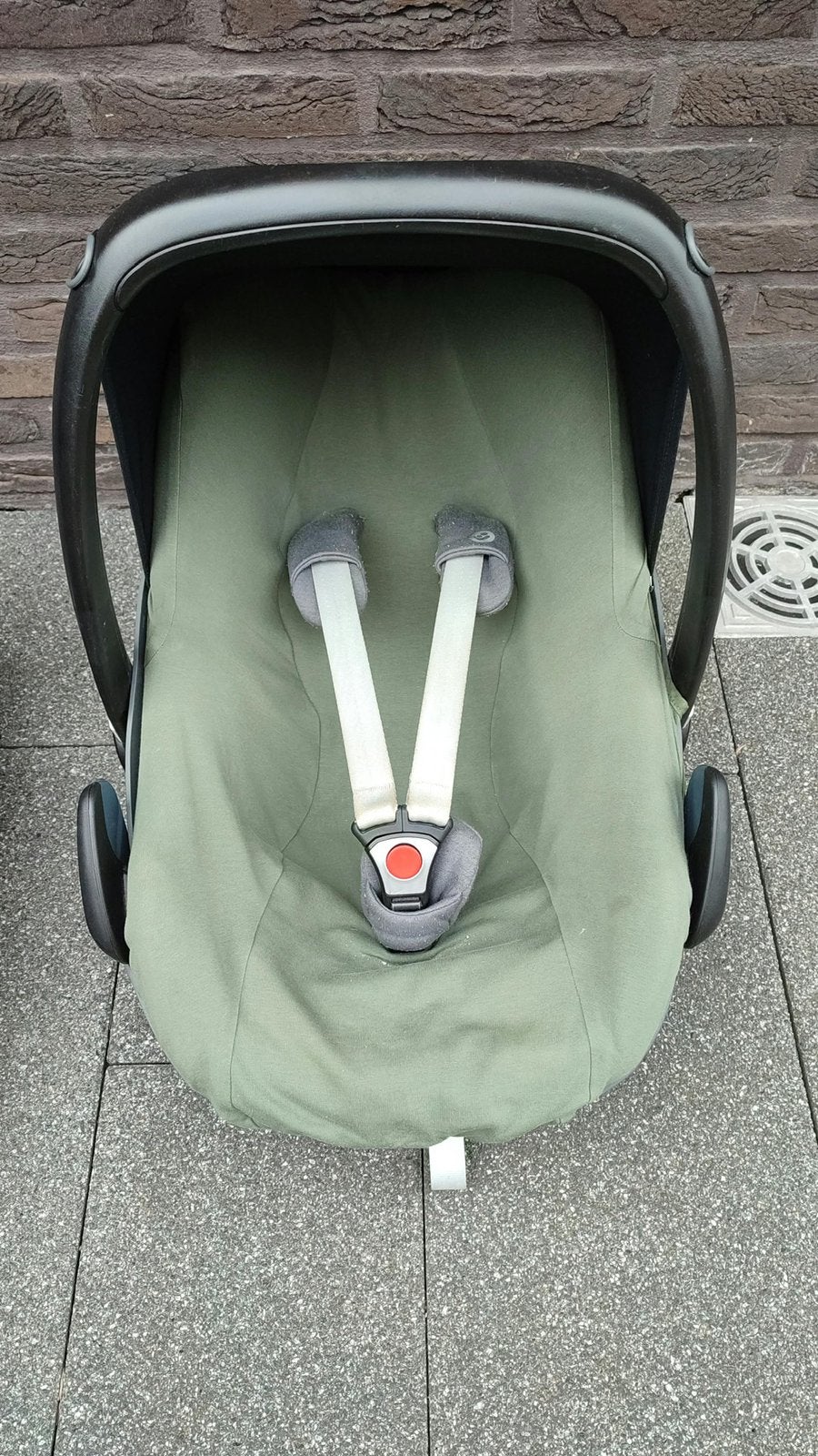 Maxi-cosi + 2 isofix en ukje groene hoes, Kinderen en Baby's, Ophalen, Zo goed als nieuw, Maxi-Cosi, Isofix