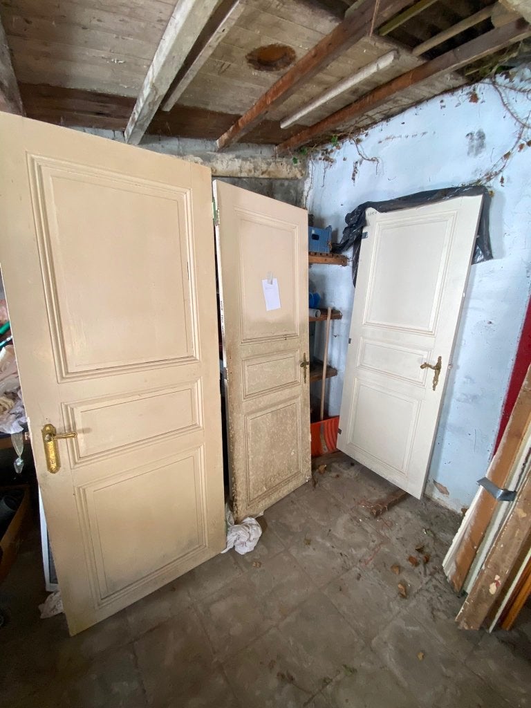 3 houten deuren uit herenhuis van 1907, Doe-het-zelf en Bouw, Ophalen, Gebruikt, 80 tot 100 cm, 215 cm of meer