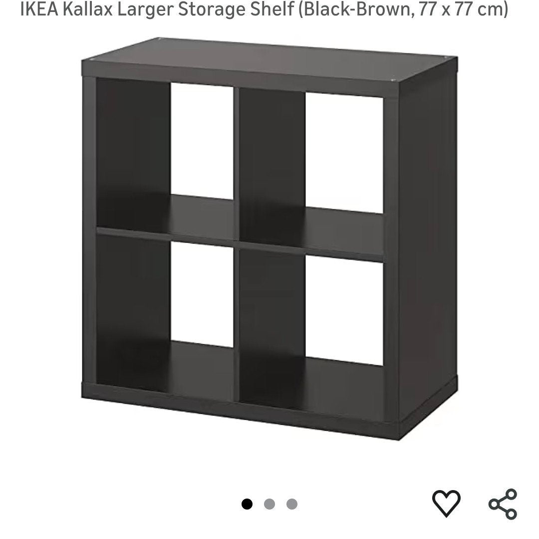Etagère ikea kallax 4 cases + 1 insert (porte)