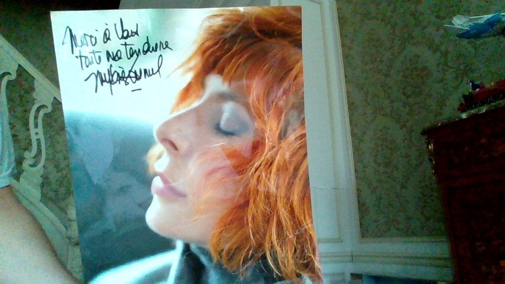 Affiche de mylène farmer , carte postal ,calendrier, Enlèvement