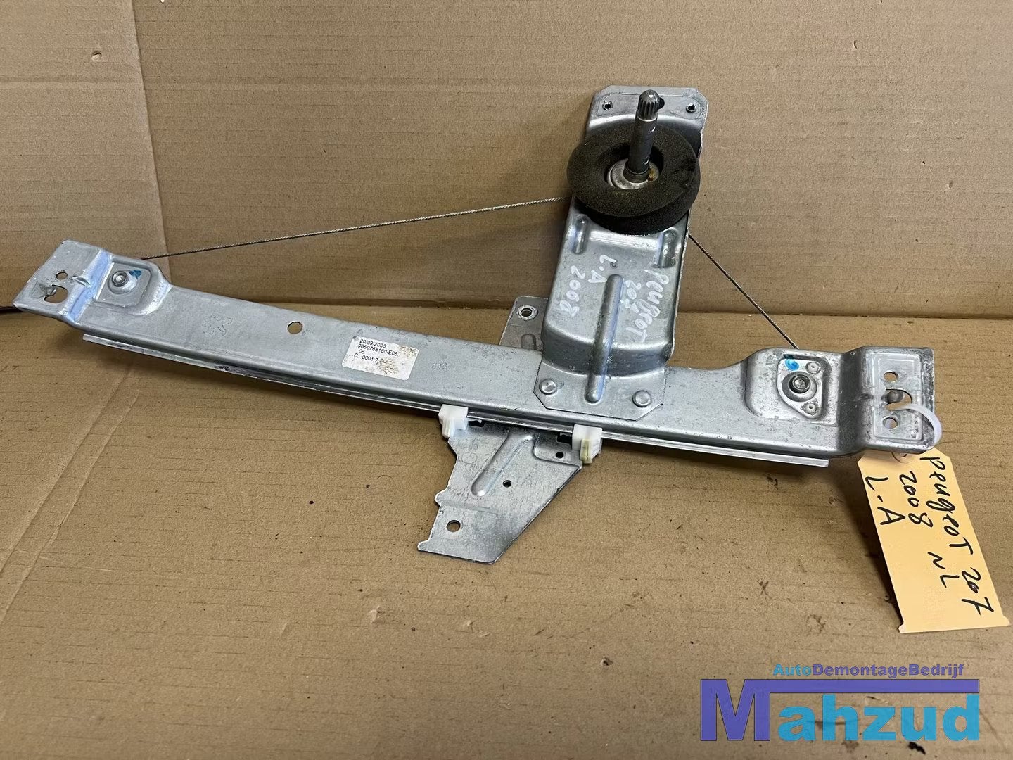 PEUGEOT 207 Hatchback Links achter raammechaniek 2006-2011, Taurusavenue 1
2132 LS  Hoofddorp, NL, Contact.group@renault.com, Stellantis N.V.