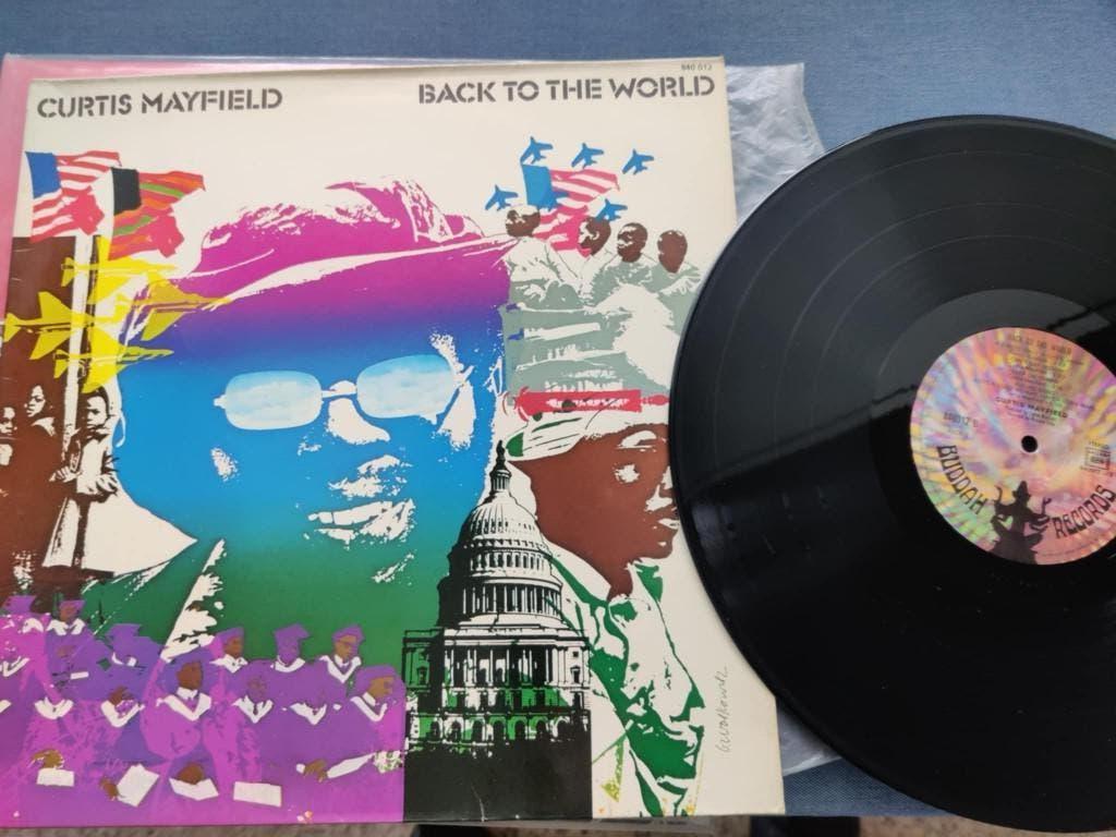 Curtis mayfield (back to the world, openklapbare hoes, 73), Enlèvement ou Envoi