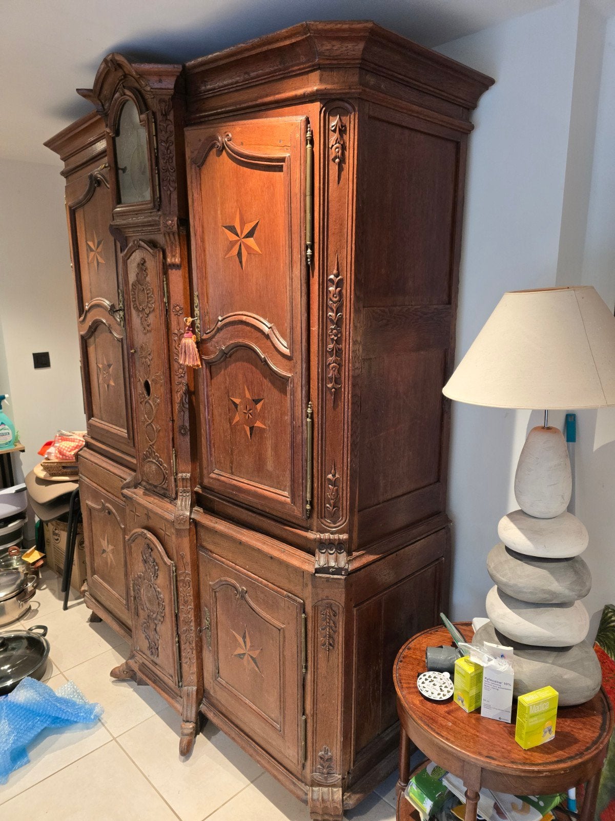 Meuble horloge antiquité, Enlèvement