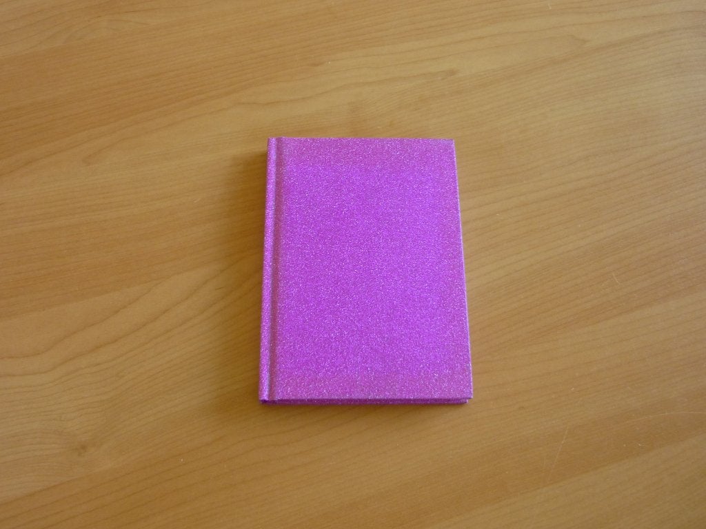 Paars fuchsia glitter gelinieerd notitieschrift notaboek, Divers, Enlèvement ou Envoi