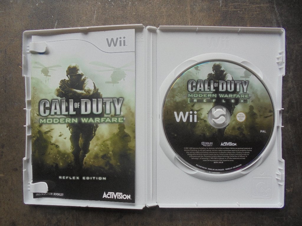 Call Of Duty Modern Warfare Reflex Edit voor Wii (ziefoto's), Games en Spelcomputers, Gebruikt, Shooter, 1 speler, Ophalen of Verzenden
