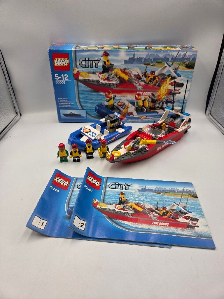 Bateau de pompiers Lego City 60005, City, Instructions incluses, Enlèvement ou Envoi, Lego