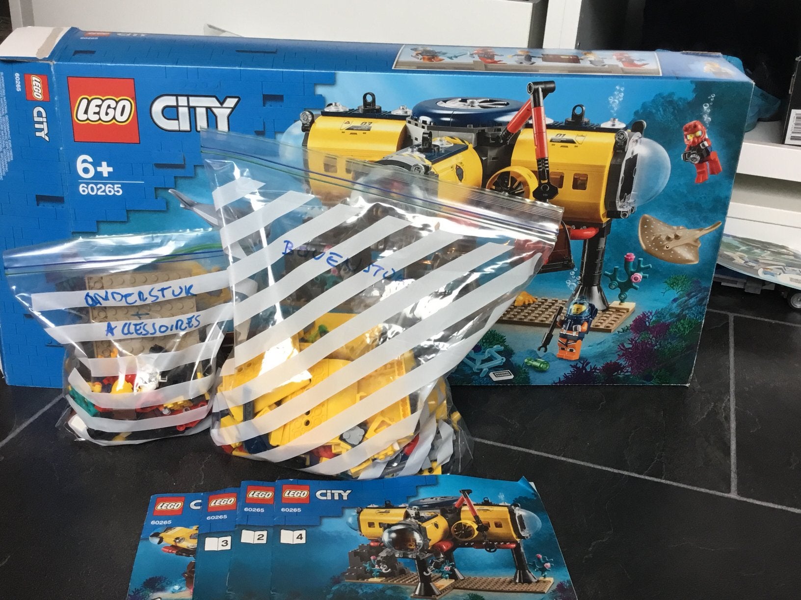 LEGO CITY onderwater-labaratorium, Ophalen, Lego, Inclusief instructies, City