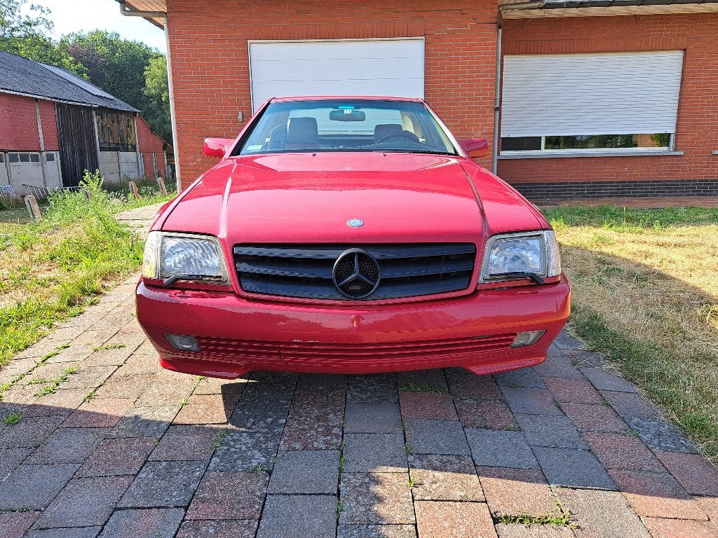 Mercedes SL 500 1995, Auto's, Automaat, Achterwielaandrijving, Cabriolet, Leder
