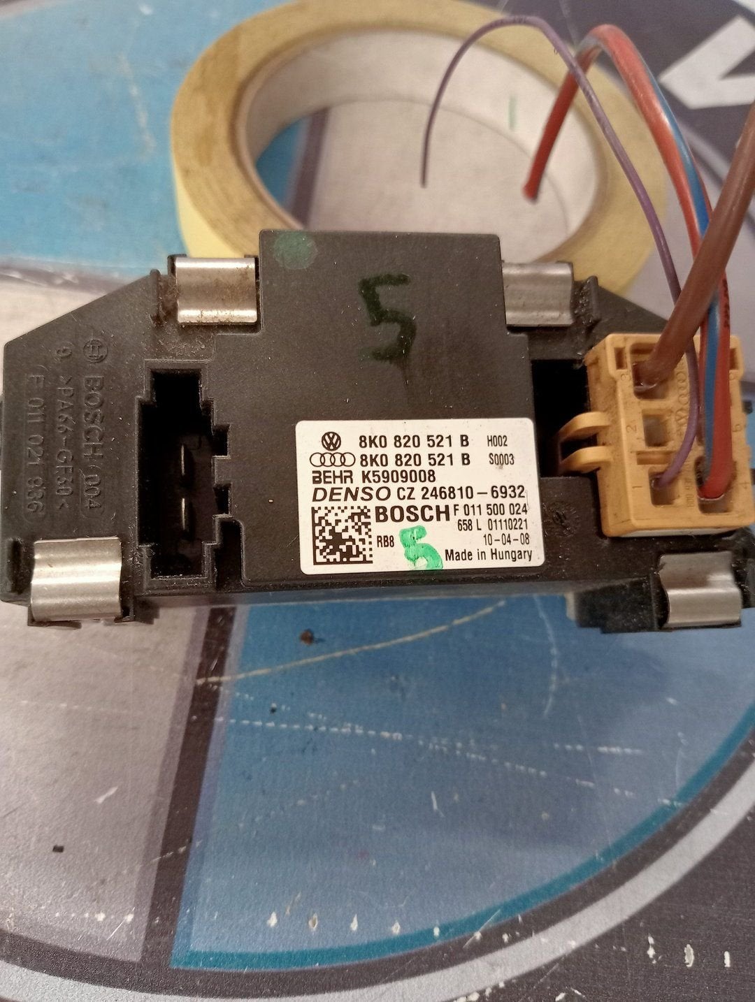 Aanjagerregelaar Audi A5 8T 8K0820521B, Gebruikt, -, -, -