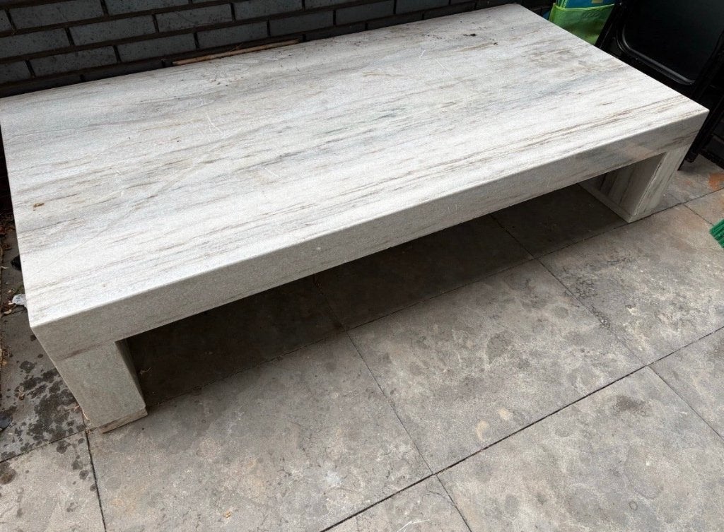 salontafel van natuursteen, Huis en Inrichting, Ophalen, Overige materialen, 50 tot 100 cm, 150 tot 200 cm