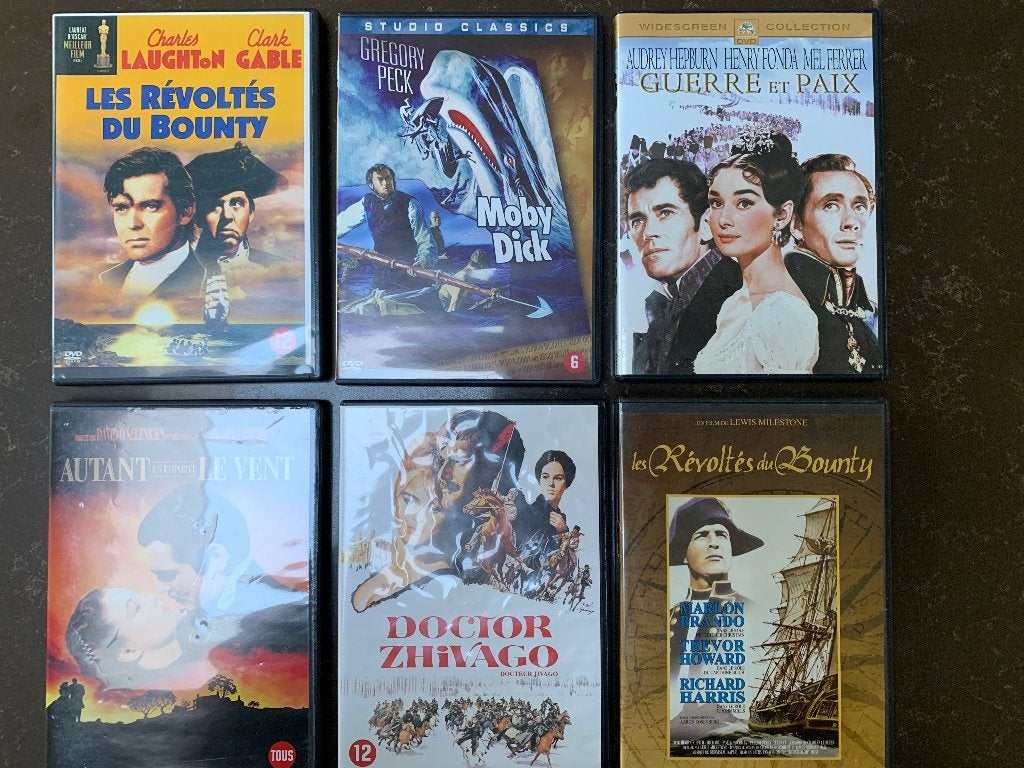 Set van 6 dvd-films uit de jaren 40 en 60, Cd's en Dvd's, Ophalen of Verzenden, Gebruikt, Amerikaans