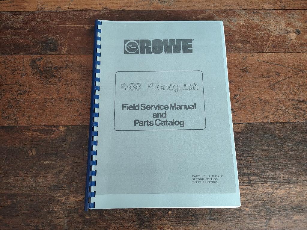 Service Manual: Rowe-AMI R88 (1984) jukebox nieuw !!, Envoi, Ami
