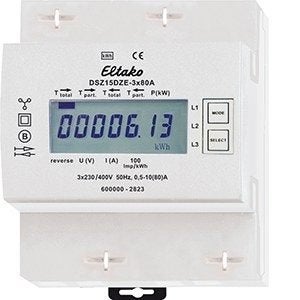 KWH 3x80A heen en terug SO puls 3fase voor PV meter, Verzenden