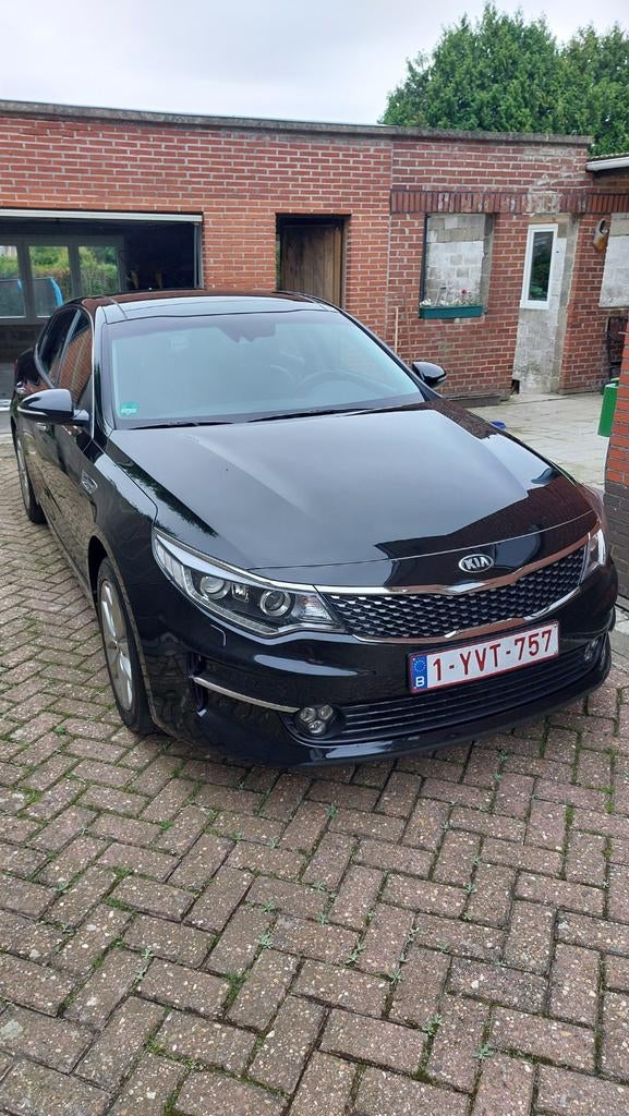 KIA Optima in perfecte staat, Auto's, Voorwielaandrijving, 4 cilinders, Zwart, 5 deurs