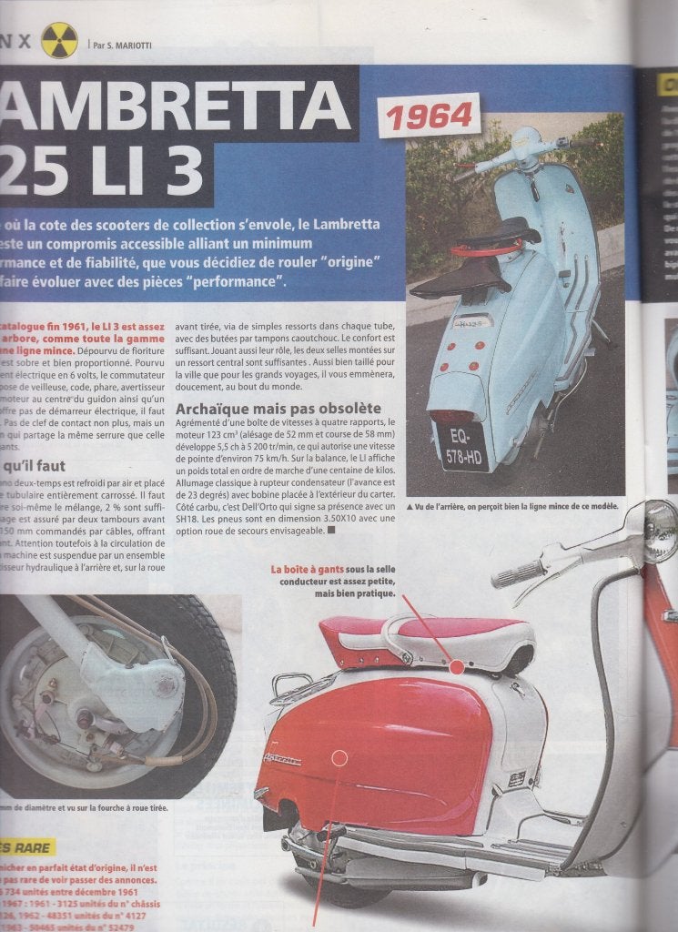 1964 Scooter Lambretta 125 LI3 collection, Livres, Journaux & Revues, Envoi, Utilisé