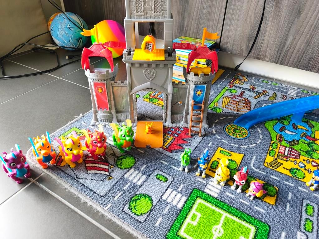 Kasteel paw patrol, Ophalen