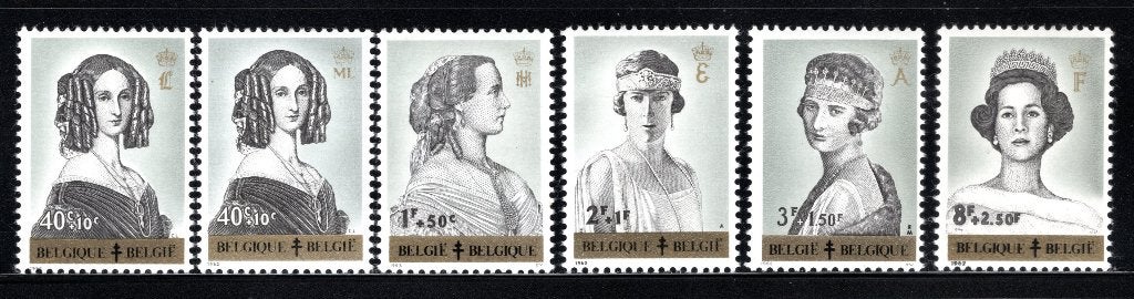 1233/1238 MNH 1962 - Reines de Belgique., Envoi, Non oblitéré, Neuf