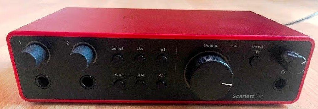 Focusrite Scarlett 2i2 MK4, Enlèvement, Comme neuf, Externe, Focusrite