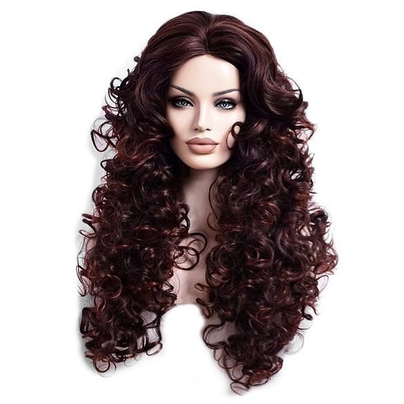 Luxe Diva pruik lang haar veel volume en prachtige krullen, Handtassen en Accessoires, Uiterlijk | Haarverzorging, Ophalen of Verzenden