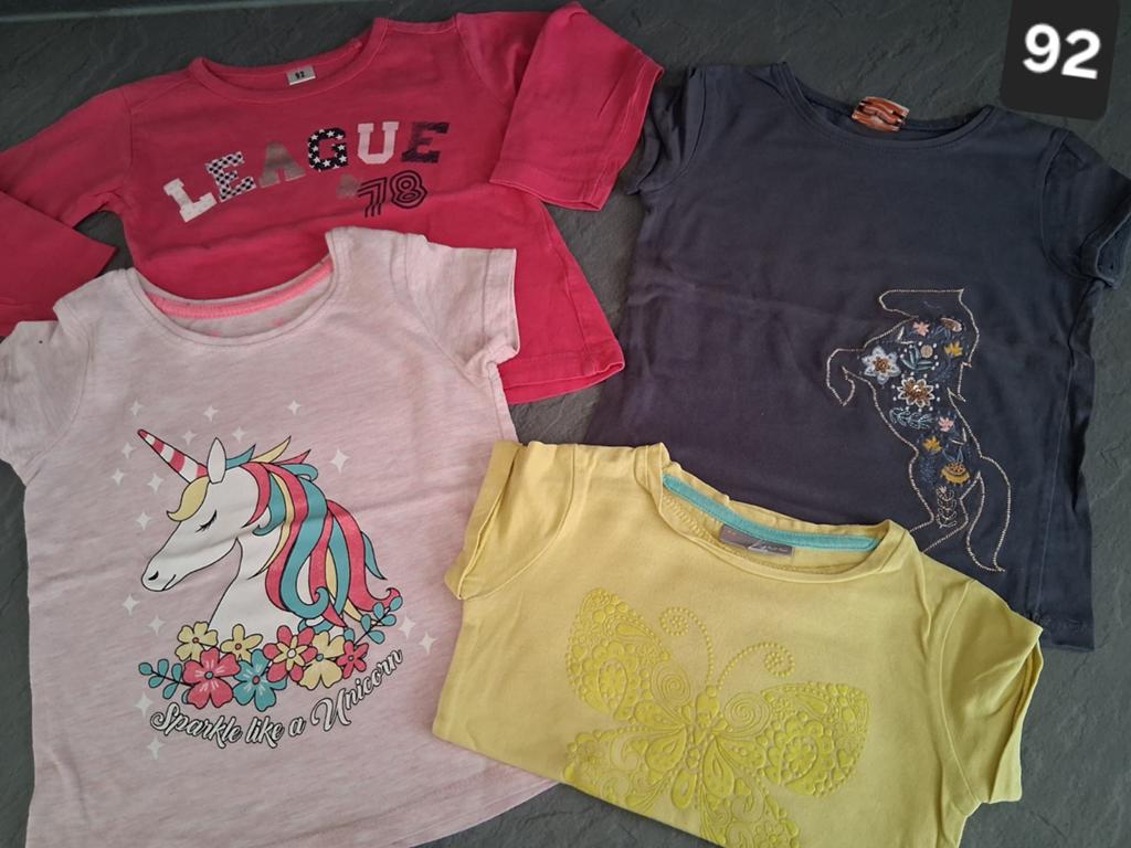 Set 3T-shirts en 1 longsleeve maat 92, Kinderen en Baby's, Kinderkleding | Maat 92, Ophalen of Verzenden