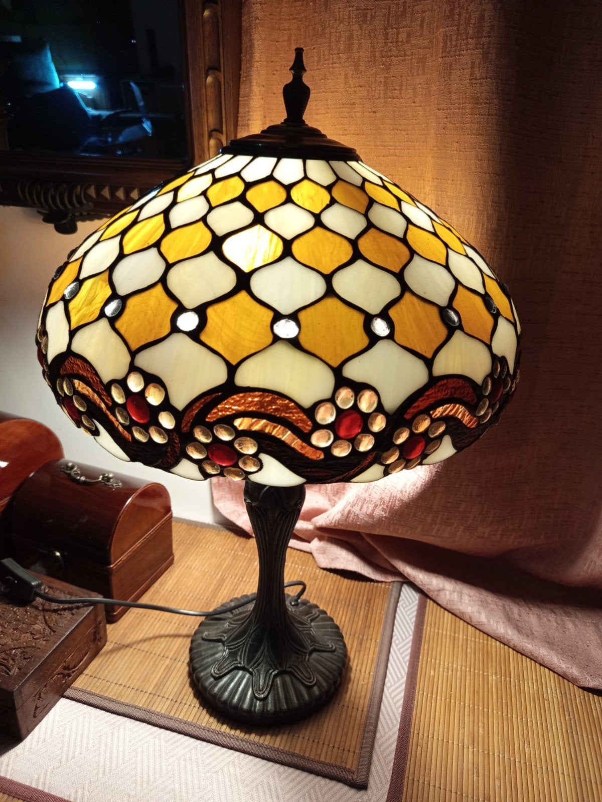 Tiffany lamp. 60cm, Antiek en Kunst, Antiek | Verlichting, Ophalen