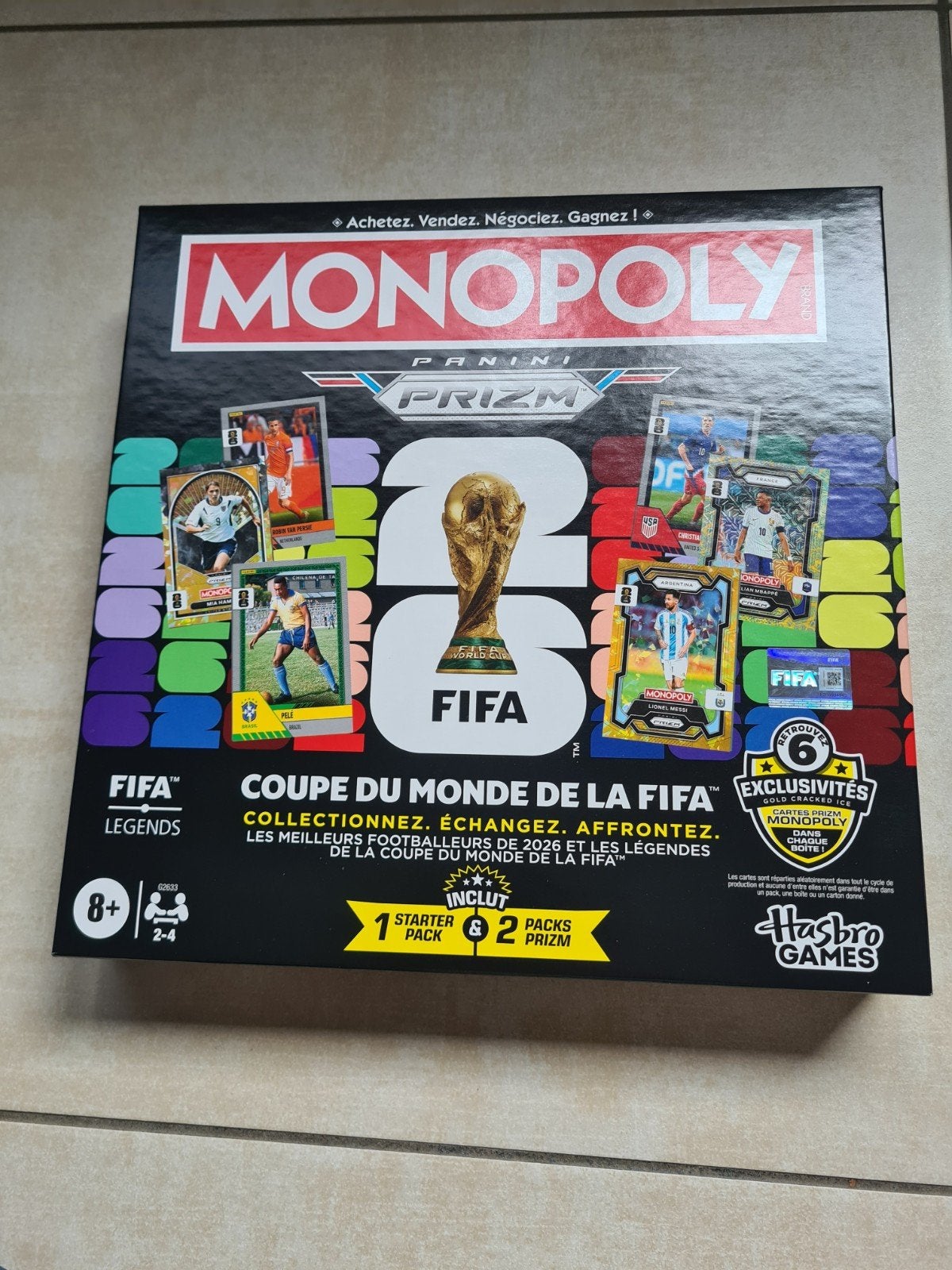 Panini Monopoly Prizm 2026, Enlèvement ou Envoi