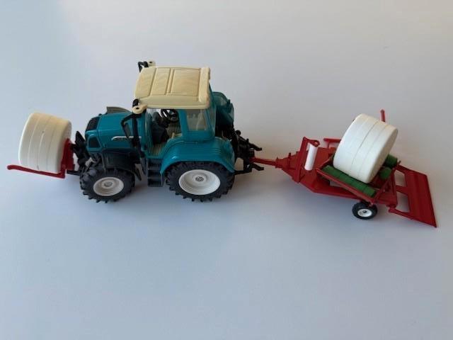 Siku - Fendt 412 + wikkelaar - Holland Framer, Hobby & Loisirs créatifs, Enlèvement, Utilisé, Tracteur et Agriculture, SIKU