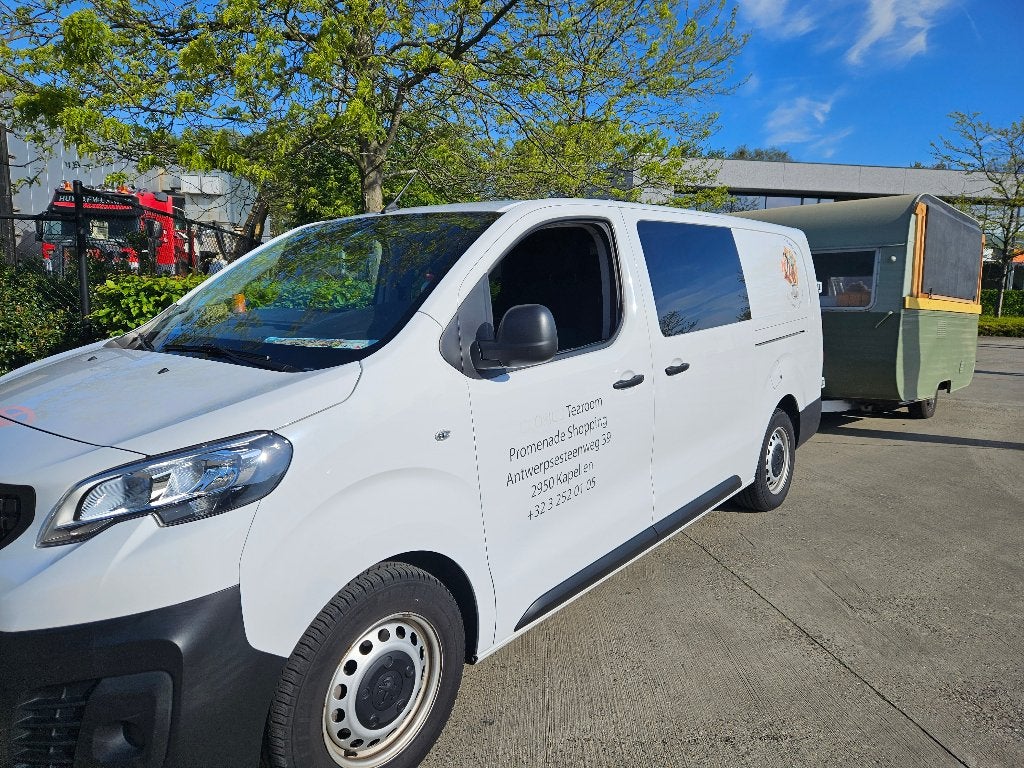 PEUGEOT EXPERT 2.0 BLUEHDI 145 S&S LONG PREMIUM DC AUTO, Stof, Zwart, Parkeerassistent, Wit