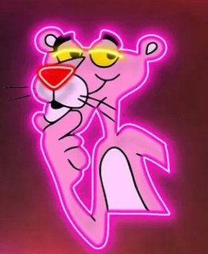 The Pink panther decoratie neon en veel andere USA neons, Ophalen of Verzenden, Nieuw, Lichtbak of (neon) lamp