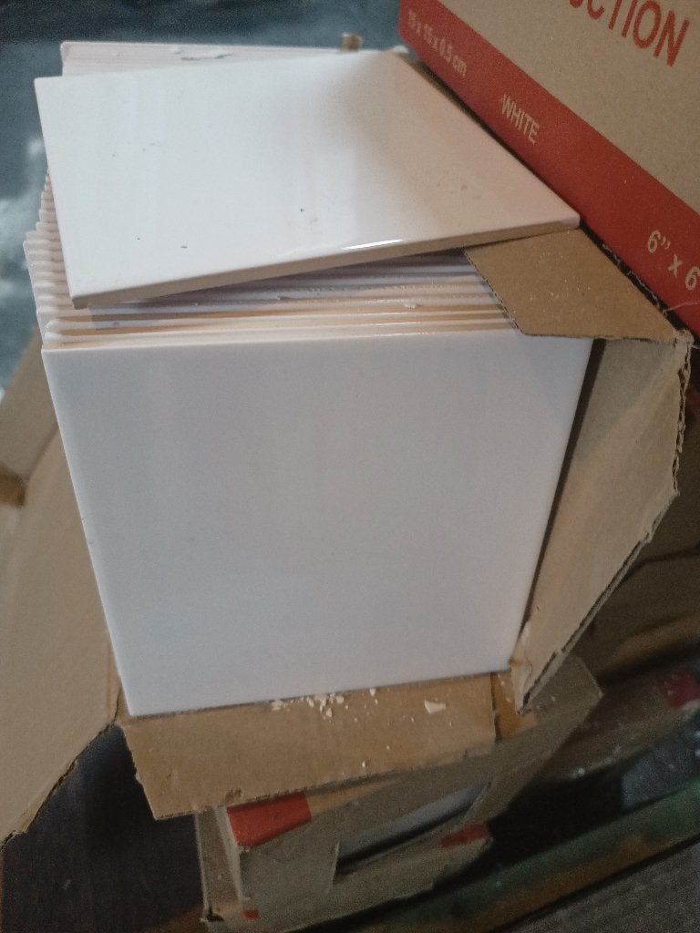 Witte badkamer tegel, Doe-het-zelf en Bouw, Ophalen, Nieuw, Minder dan 20 cm, Wandtegels