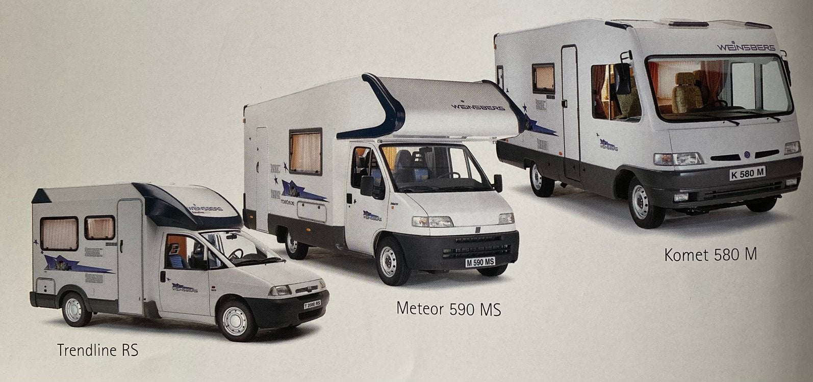Exclusief: WEINSBERG Kampeerauto's 1999 autofolder, Boeken, Verzenden, Zo goed als nieuw, Overige merken