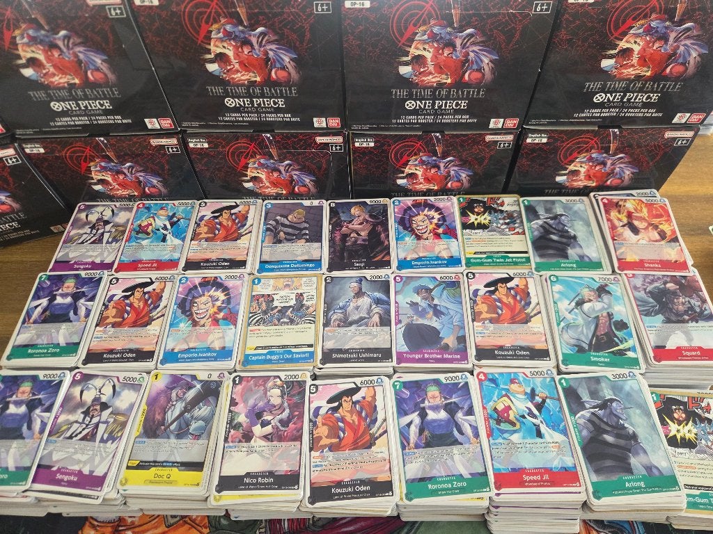 Groot lot one piece op16, Neuf, Enlèvement ou Envoi, Foil, Plusieurs cartes