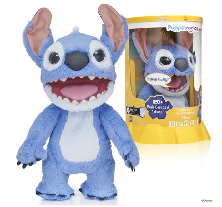 Disney Stitch Interactieve Knuffel, Kinderen en Baby's, Speelgoed | Knuffels en Pluche, Ophalen, Disney, Blauw, Zo goed als nieuw