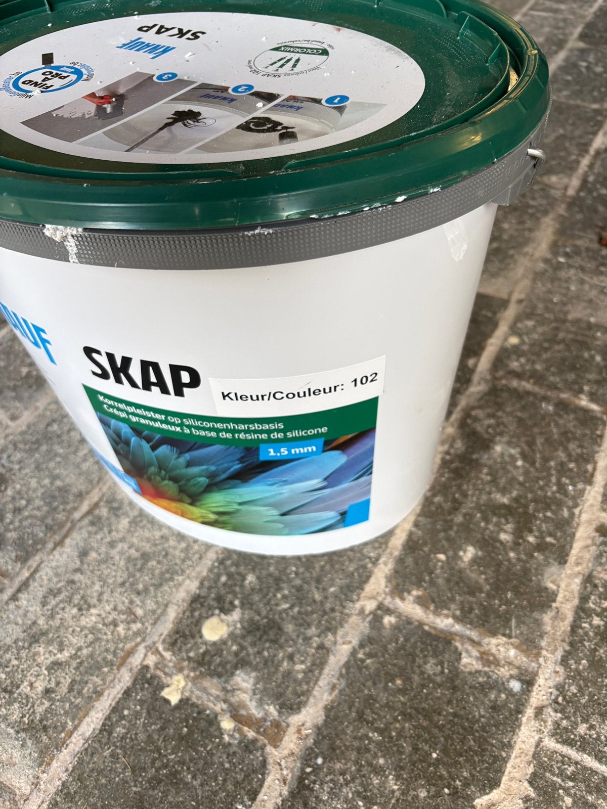 Knauf Skap crepi wit 12 kg, Ophalen, Zo goed als nieuw, Wit