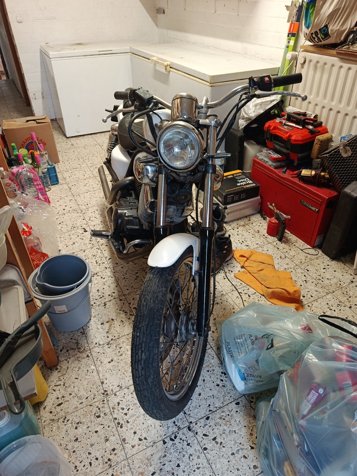 Yamaha virago 535, Cardan-aandrijving, 2 cilinders, Occasion, 535 cc